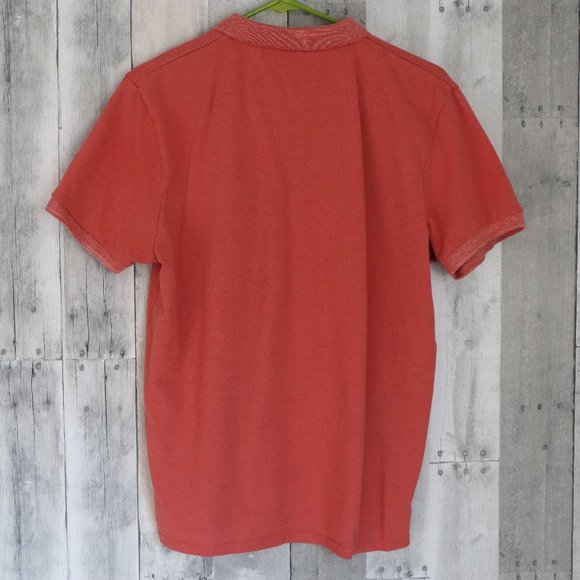 THREADBARE | Mens Basic Muscle Fit Orange Polo - Picture 5 of 11
